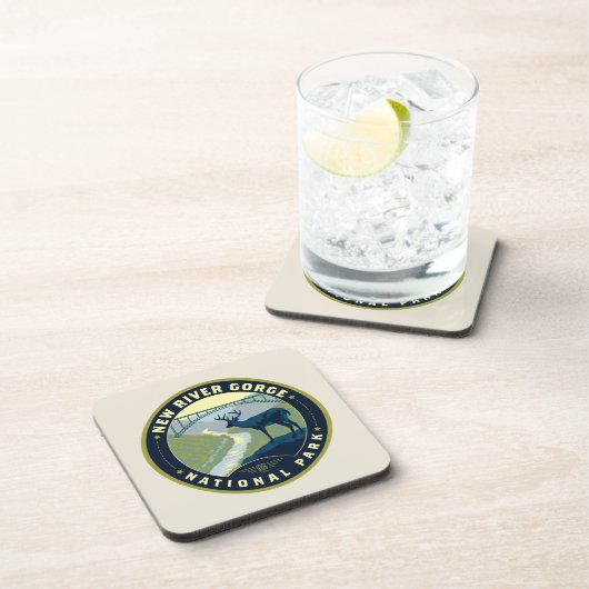 Nationaal Park New River Gorge Bier Onderzetter (Rechterzijde)