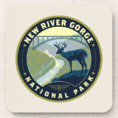 Nationaal Park New River Gorge Bier Onderzetter (Voorkant)