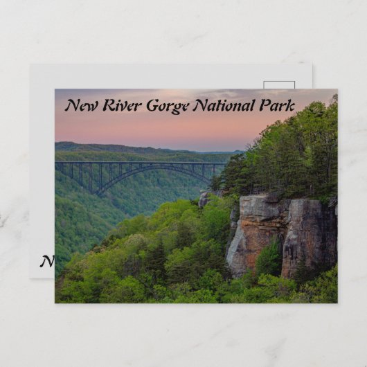 Nationaal Park New River Gorge Briefkaart (Voorkant / Achterkant)