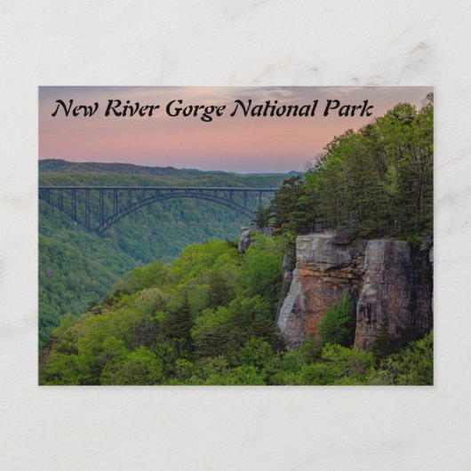 Nationaal Park New River Gorge Briefkaart (Voorkant)