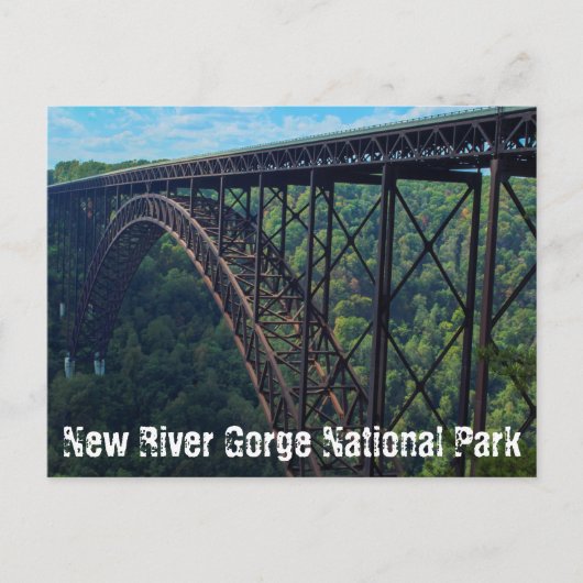 Nationaal Park New River Gorge Briefkaart (Voorkant)