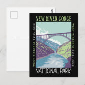  Nationaal Park New River Gorge Briefkaart (Voorkant / Achterkant)