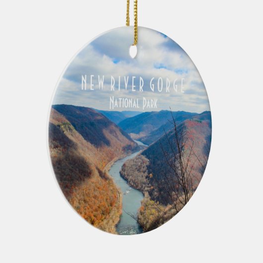 Nationaal Park New River Gorge Keramisch Ornament (Rechts)