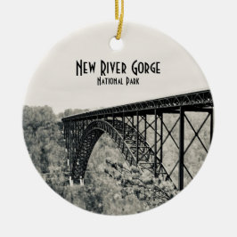 Nationaal Park New River Gorge Keramisch Ornament