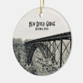 Nationaal Park New River Gorge Keramisch Ornament (Links)