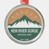 Nationaal Park New River Gorge Metalen Ornament (Voorkant)