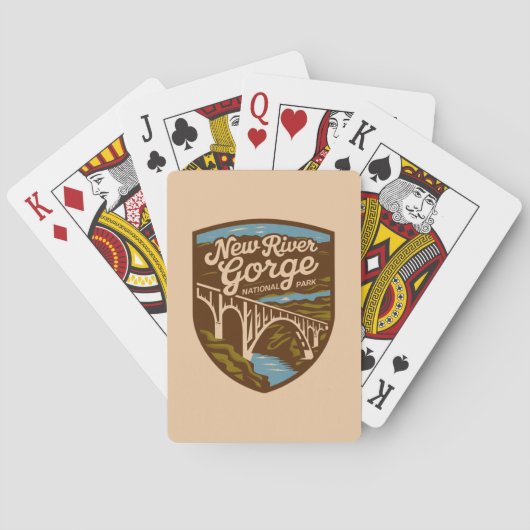 Nationaal Park New River Gorge Pokerkaarten (Achterkant)