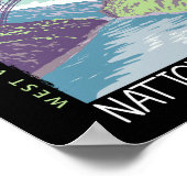 Nationaal Park New River Gorge Poster (Hoek)