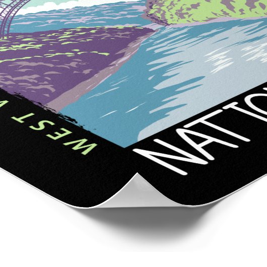  Nationaal Park New River Gorge Poster (Hoek)