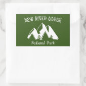 Nationaal Park New River Gorge Rechthoekige Sticker (Tas)