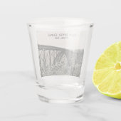 Nationaal Park New River Gorge Shot Glas (Achterkant)