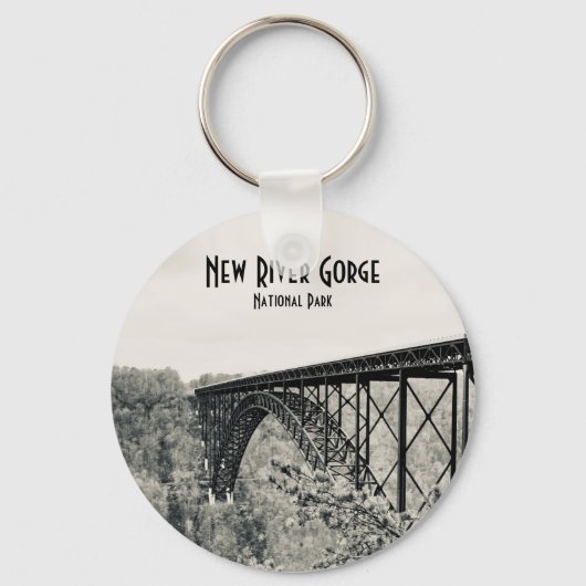 Nationaal Park New River Gorge Sleutelhanger (Voorkant)