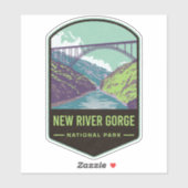 Nationaal Park New River Gorge Sticker (Vel)