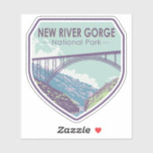 Nationaal Park New River Gorge Sticker (Vel)