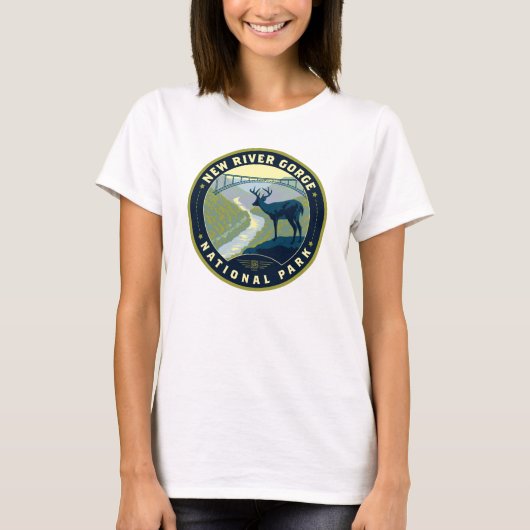 Nationaal Park New River Gorge T-shirt (Voorkant)