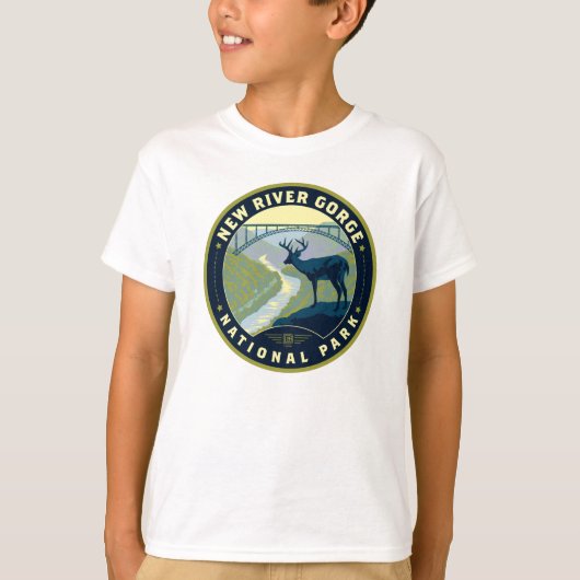 Nationaal Park New River Gorge T-shirt (Voorkant)