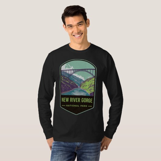 Nationaal Park New River Gorge T-shirt (Voorkant volledig)