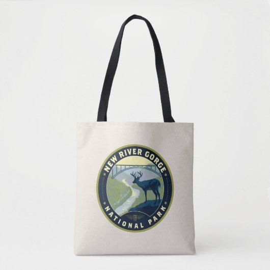 Nationaal Park New River Gorge Tote Bag (Voorkant)