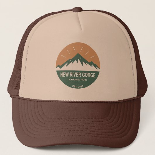 Nationaal Park New River Gorge Trucker Pet (Voorkant)