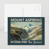 Nationaal park Nieuw-Zeeland  koppelen Briefkaart (Voorkant / Achterkant)