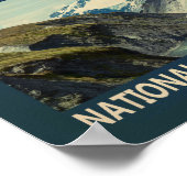 Nationaal park Nieuw-Zeeland koppelen Poster (Hoek)