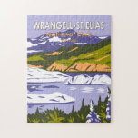 Nationaal park Nizina Lake Alaska Legpuzzel<br><div class="desc">Wrangell - St. Elias ontwerp vectorillustratie. Het park is het grootste nationale park in Amerika en is even groot als het nationale park Yellowstone,  het nationale park Yosemite en Zwitserland samen.</div>