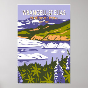 Nationaal park Nizina Lake Alaska Poster