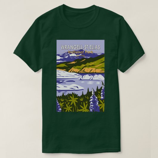Nationaal park Nizina Lake Alaska T-shirt (Design voorkant)