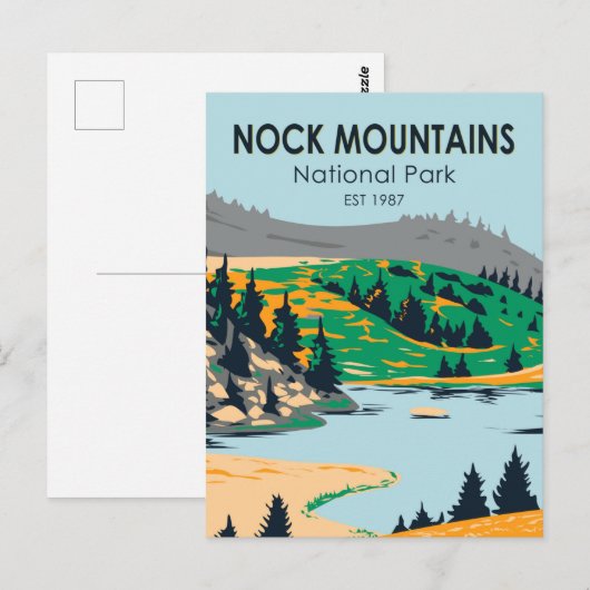 Nationaal park Nock Mountains Oostenrijk  Briefkaart (Voorkant / Achterkant)