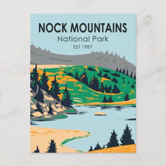 Nationaal park Nock Mountains Oostenrijk  Briefkaart (Voorkant)