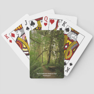 Nationaal park Noordcascades Groen bos Pokerkaarten