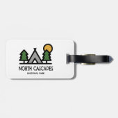 Nationaal park North Cascades Bagagelabel (Achterkant horizontaal)