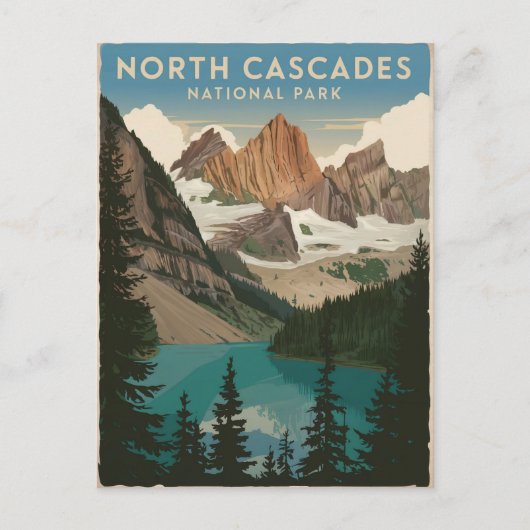 Nationaal park North Cascades  Briefkaart (Voorkant)