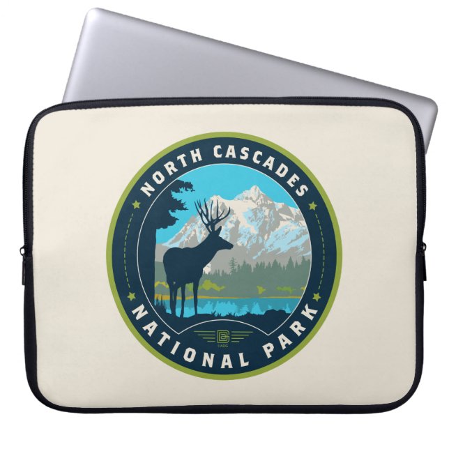 Nationaal park North Cascades Laptop Sleeve (Voorkant)