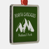 Nationaal park North Cascades Metalen Ornament (Rechts)
