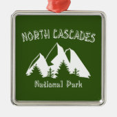 Nationaal park North Cascades Metalen Ornament (Voorkant)