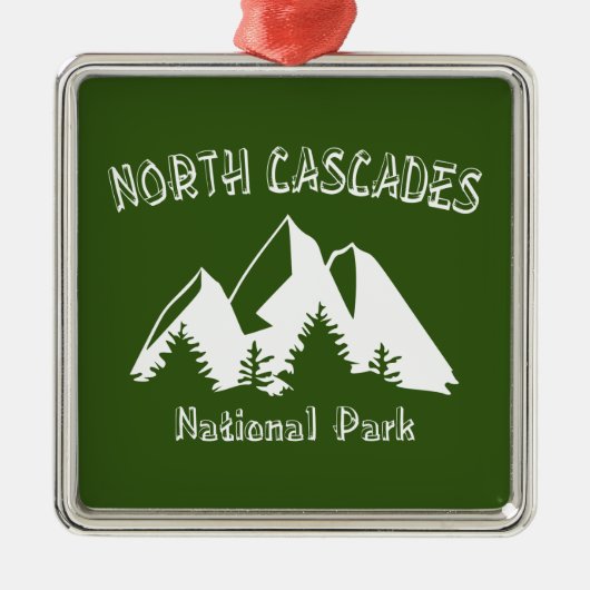 Nationaal park North Cascades Metalen Ornament (Voorkant)