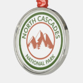 Nationaal park North Cascades Metalen Ornament (Links)