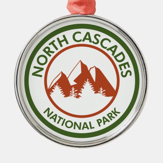 Nationaal park North Cascades Metalen Ornament (Voorkant)