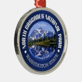 Nationaal park North Cascades Metalen Ornament (Rechts)