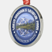 Nationaal park North Cascades Metalen Ornament (Links)