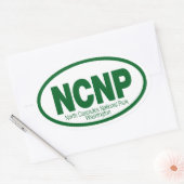 Nationaal park North Cascades Ovale Sticker (Envelop)