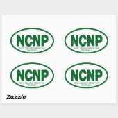 Nationaal park North Cascades Ovale Sticker (Vel)