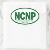 Nationaal park North Cascades Ovale Sticker (Tas)
