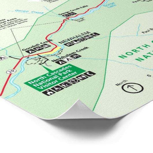 Nationaal park North Cascades Poster (Hoek)