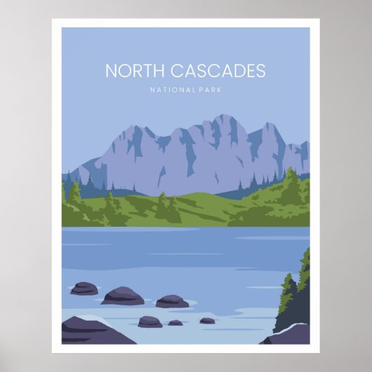 Nationaal park North Cascades Poster (Voorkant)
