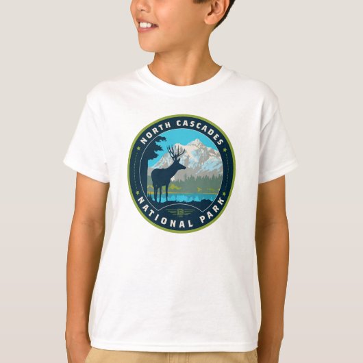 Nationaal park North Cascades T-shirt (Voorkant)