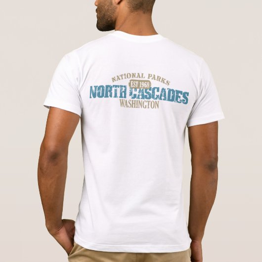 Nationaal park North Cascades T-shirt (Achterkant)