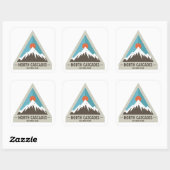 Nationaal park North Cascades Vierkante Sticker (Vel)