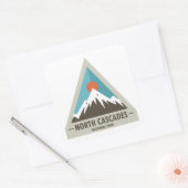 Nationaal park North Cascades Vierkante Sticker (Envelop)
